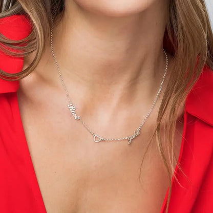 Custom 2 Name Necklace