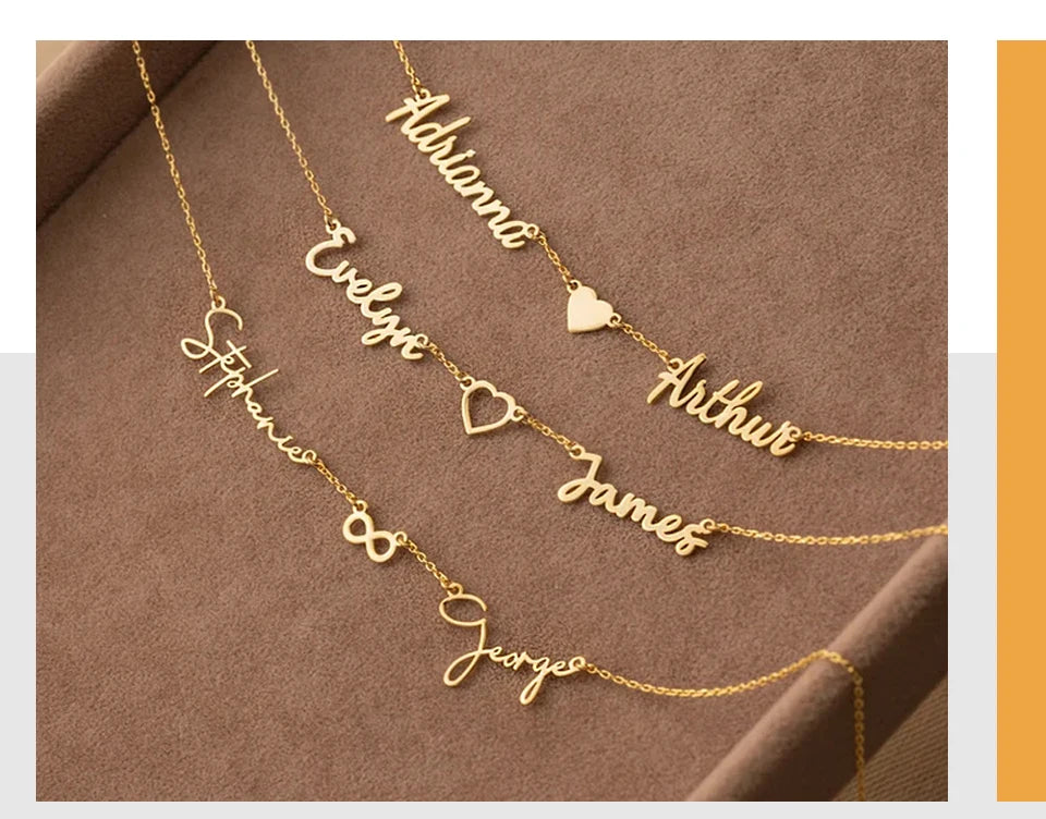 Custom 2 Name Necklace