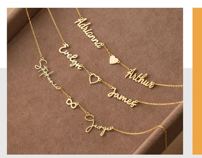 Custom 2 Name Necklace