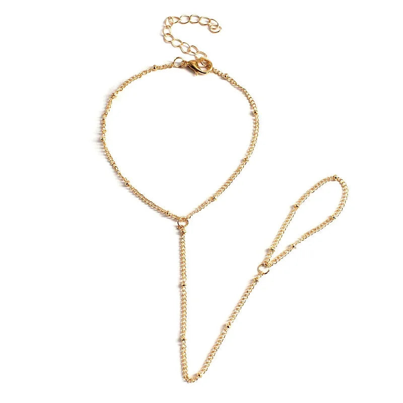 Cross Connected Finger Ring