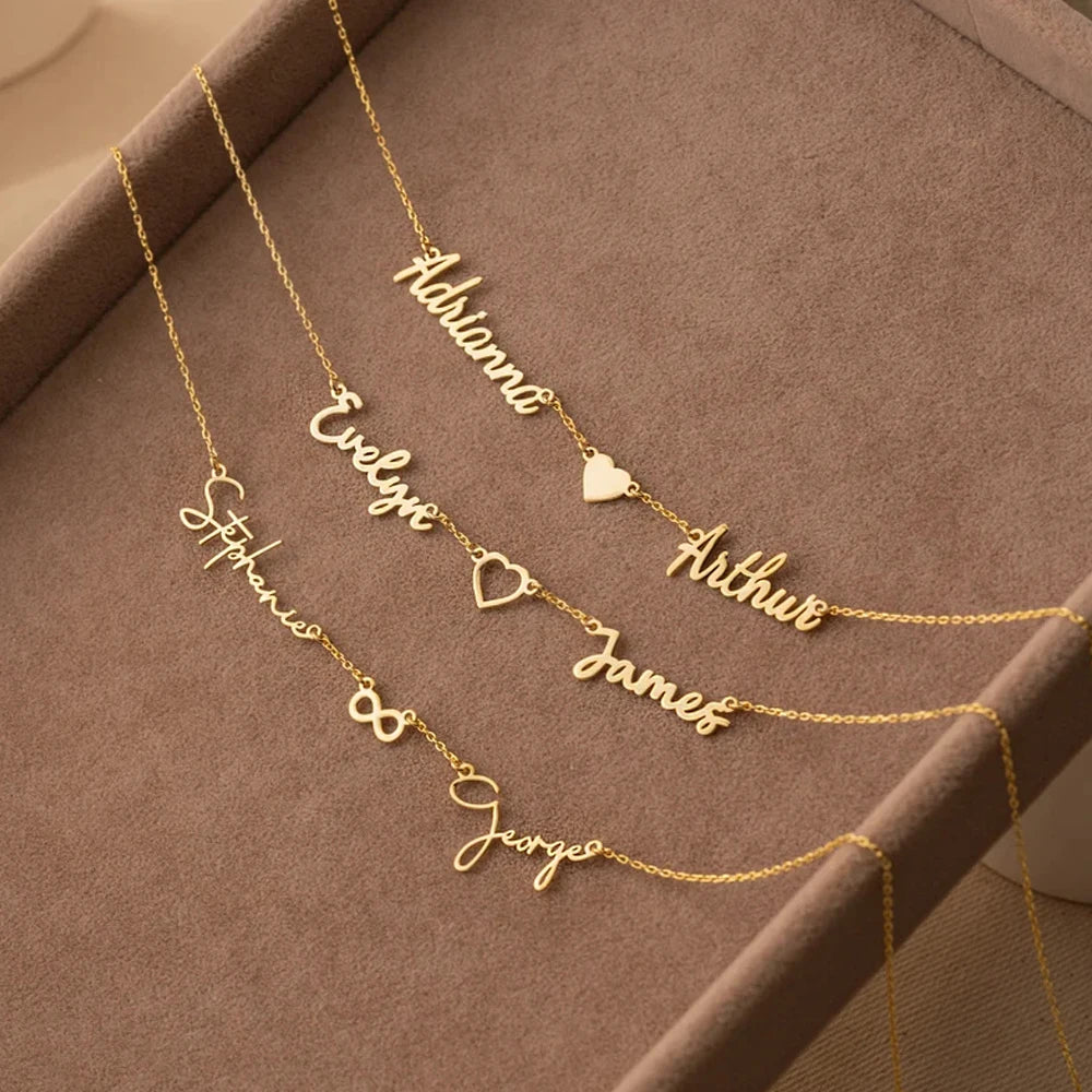 Custom 2 Name Necklace