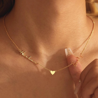 Custom 2 Name Necklace