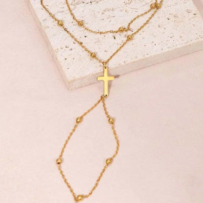 Cross Connected Finger Ring