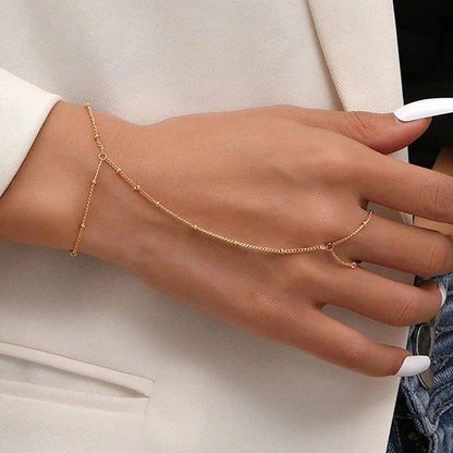 Cross Connected Finger Ring